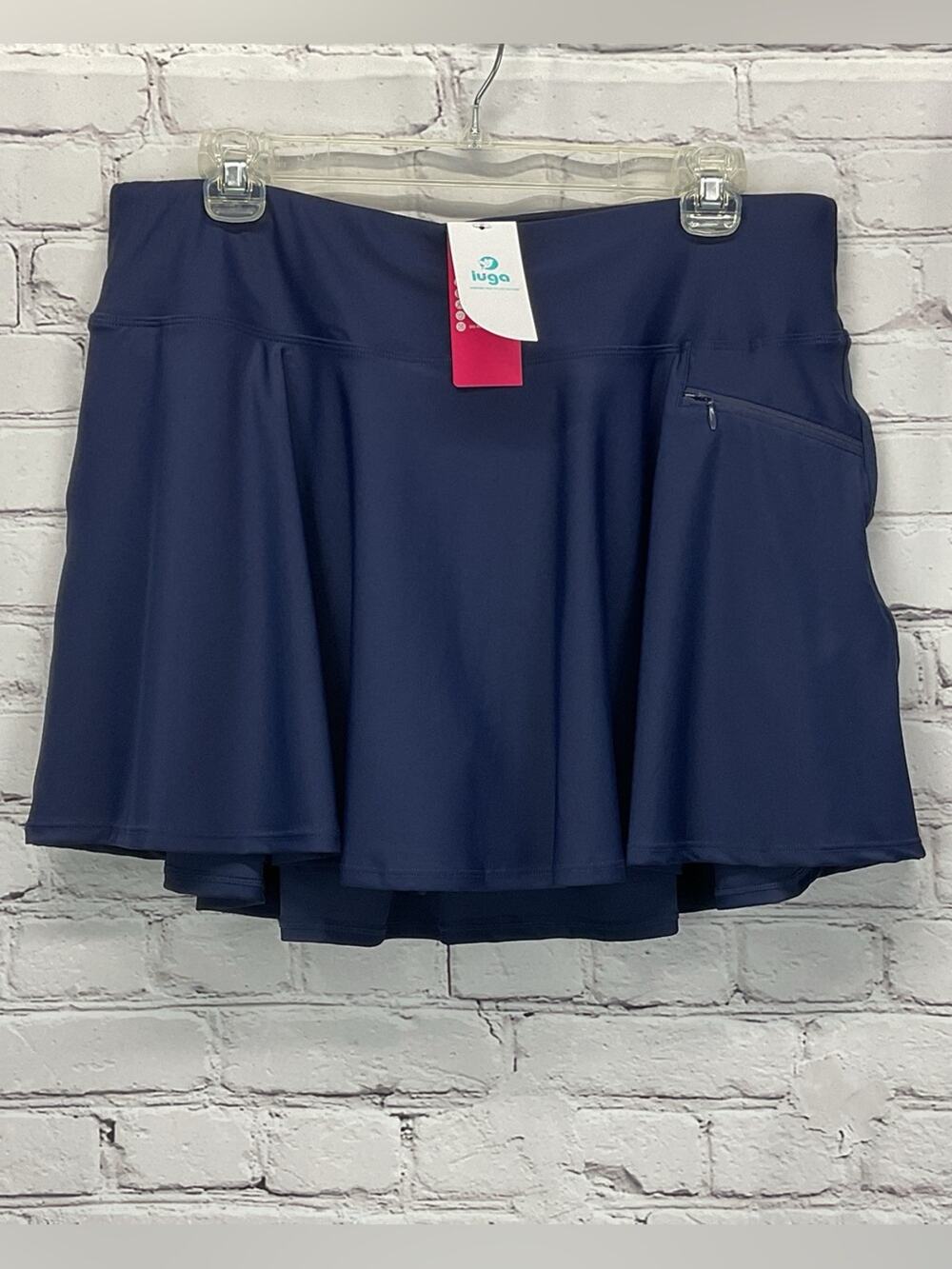 Luga Tennis Skort Women's Size XL Navy Athleisure Sporty Pockets Activewear Fun